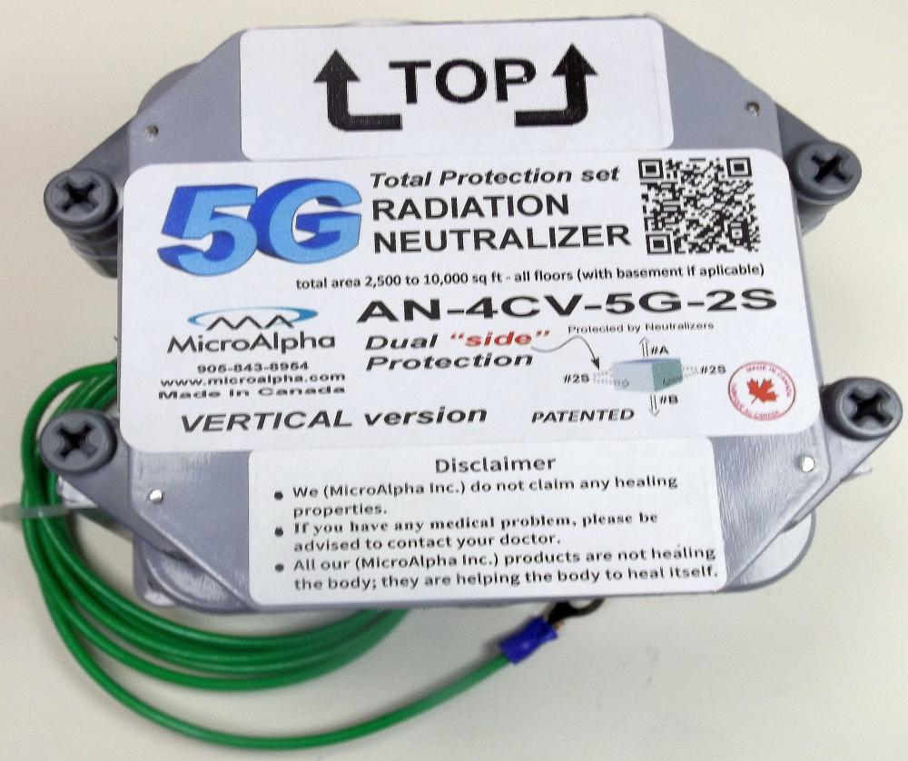 5G Large House EMF Protection from "Side" set of two Neutralizers